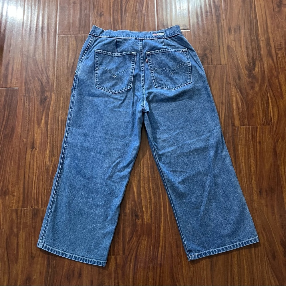 Vintage Y2K Levi’s Dry Goods Wide Leg Cropped Jeans size 10 - Picture 5 of 9
